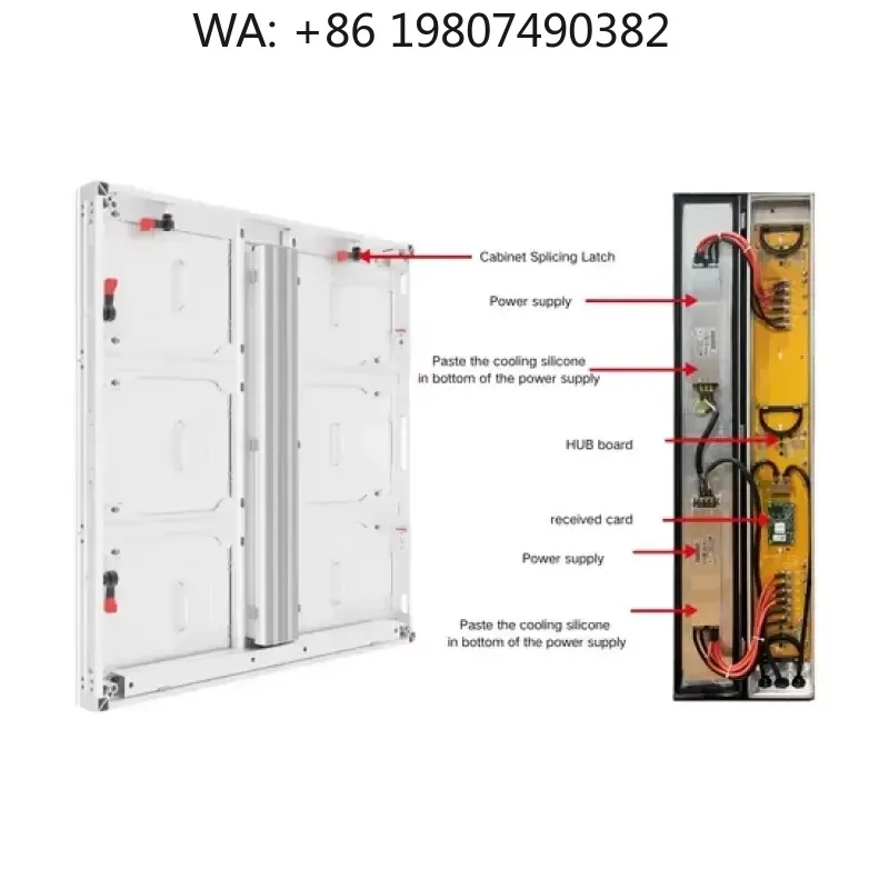 

P1.9 P2.6 P3.91 500X1000mm Outdoor Full Color LED Screen High Definition For Commercial Event Advertising