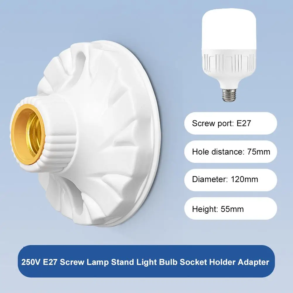 250V E27 Lamp Holder Socket Ceiling Mounted, Bakelite Porcelain Base, Screw Edison Bulb Socket, for Home Project Use T3Y4