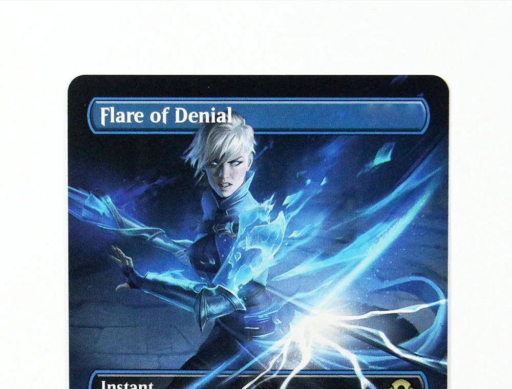 Flare of Denial (MH3) TCG Magic Proxy negro, naipes proxy de alta calidad, juego de mesa, baraja de cartas comerciales