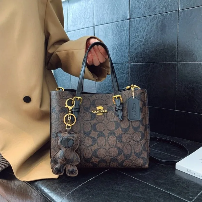 Borsa a secchiello, grande capacità, sensazione di fascia alta, borsa tote, alla moda per il pendolarismo al lavoro, borsa da donna, borsa a tracolla, borsa a tracolla