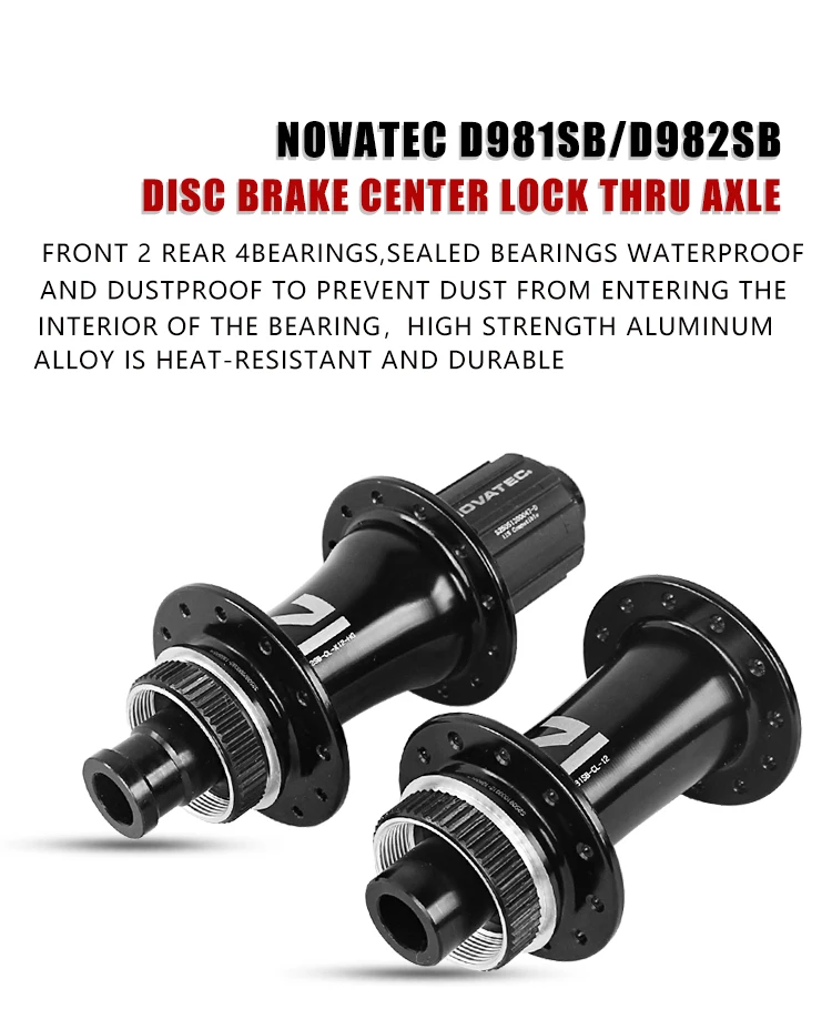 NEU Novatec 700C Rennrad-Laufradsatz Scheibenbremse D981/982SB A271/F372SB F582SB 4 Lager 27/30/40mm Felgenhöhe 4 Lager Laufräder – Detail 5