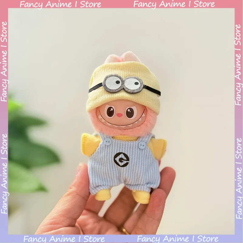 ل V1 V2 V3 V4 Labubu دمية الكرتون لطيف التوابع وزرة دعوى محبوك قبعة الأحذية DIY بها بنفسك دمية صغيرة أفخم الملابس والاكسسوارات الهدايا #3