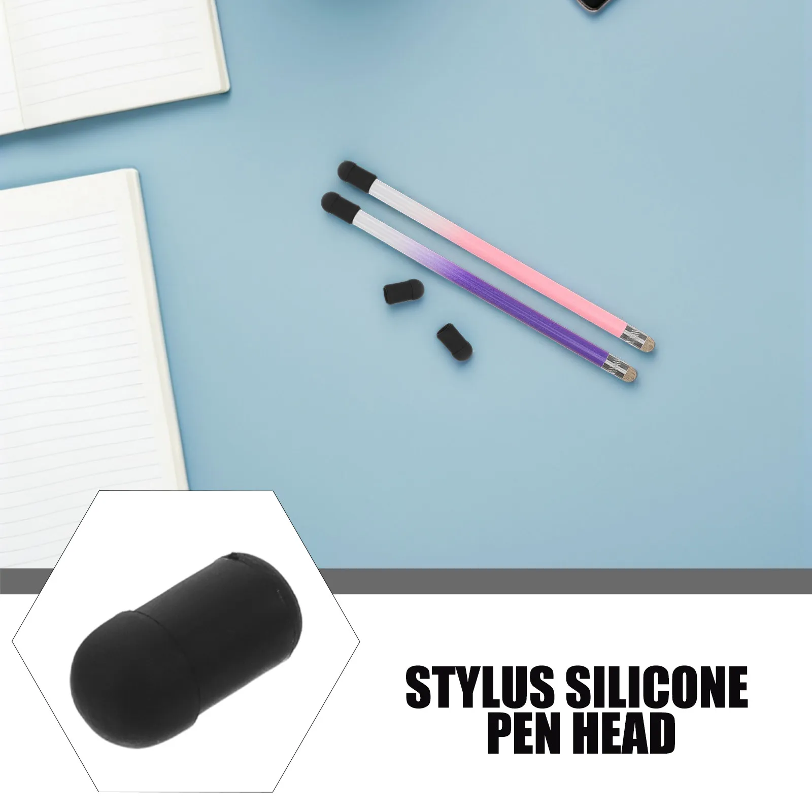 100Pcs Capacitive Stylus Pen Tips Silicone Replacement High Durability Precise Control for Touchscreen Tablets Phones Drawing