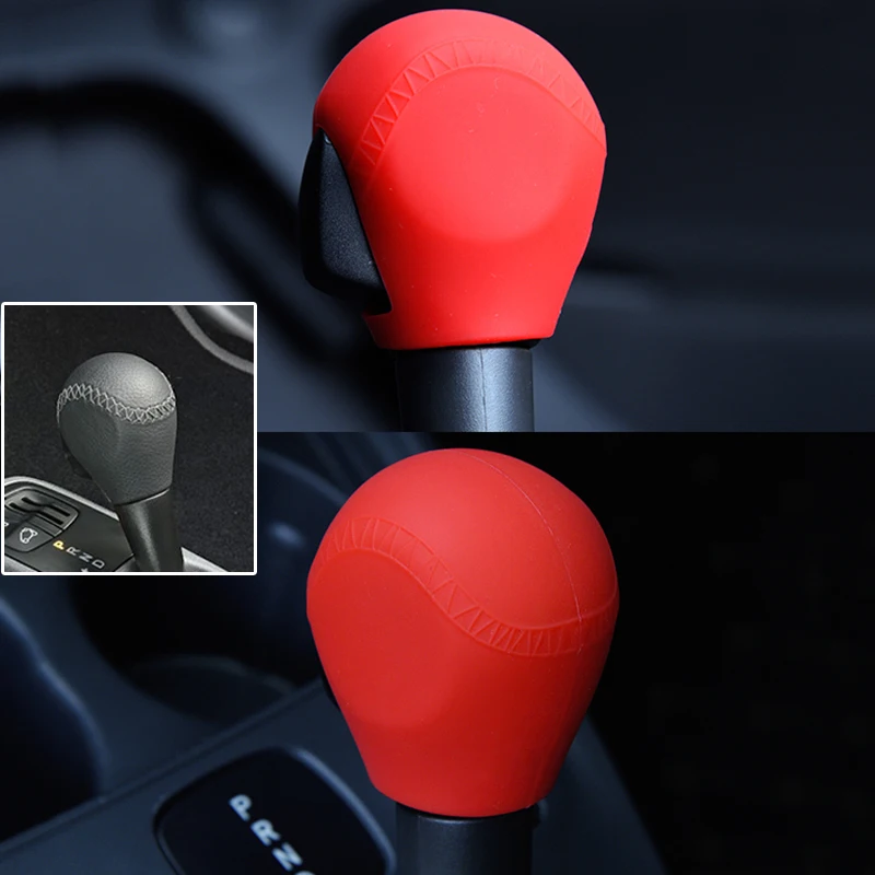 For Benz Smart Fortwo Forfour 2015-2017 Silicone Gear Knob Handbrake Cover Shift Glove Skin Head Stick Sleeve Case Car Styling