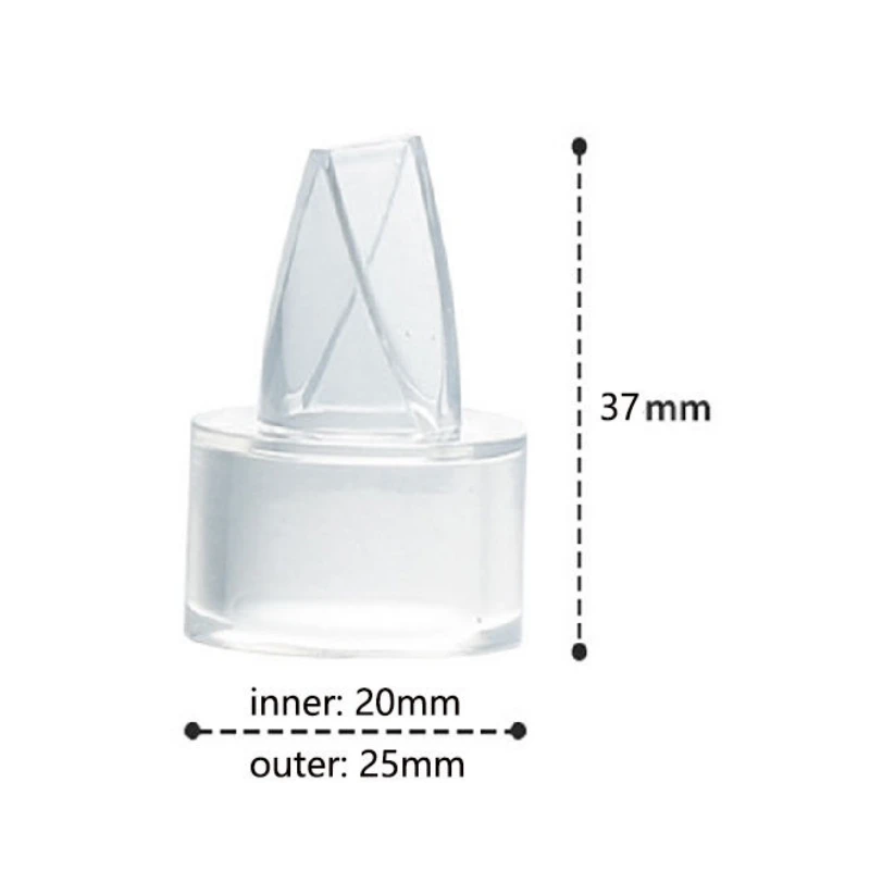 Bomba de silicone com proteção contra refluxo Duckbill Valve Acessórios para bomba de mama