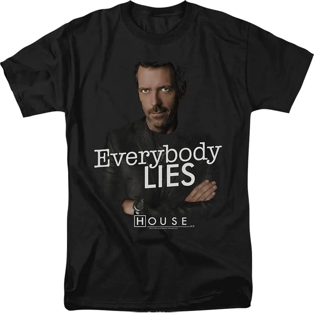 

NBC Everybody Lies House M.D. Adult T-Shirt, X-Large Black