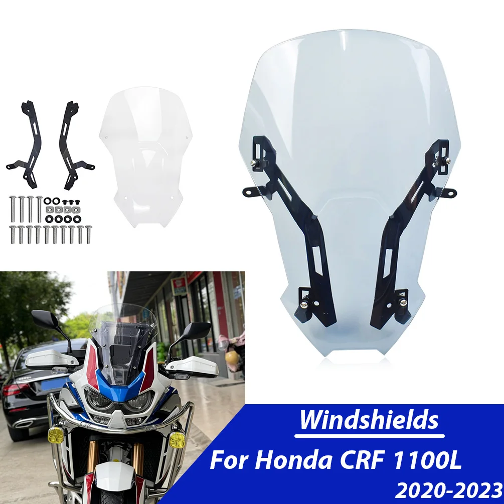 

Ветровое стекло CRF 1100L для Honda CRF1100L Africa Twin 2020-2023, передний ветровой экран, дефлекторы воздуха для мотоцикла