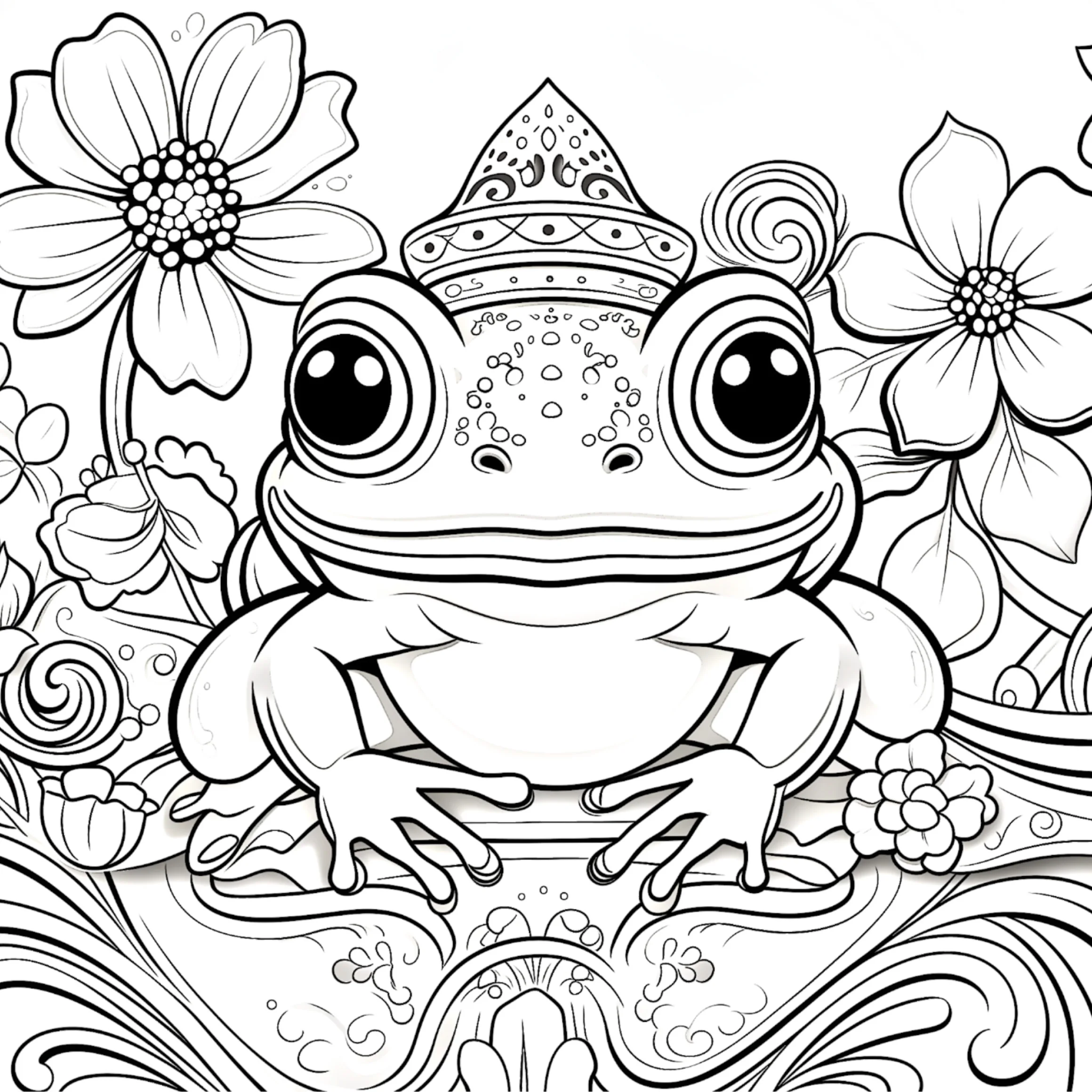 Animal Adventures Coloring Book Cute Line Art and Wildlife Illustrations Relaxing Adult Picture Book for Creative Coloring