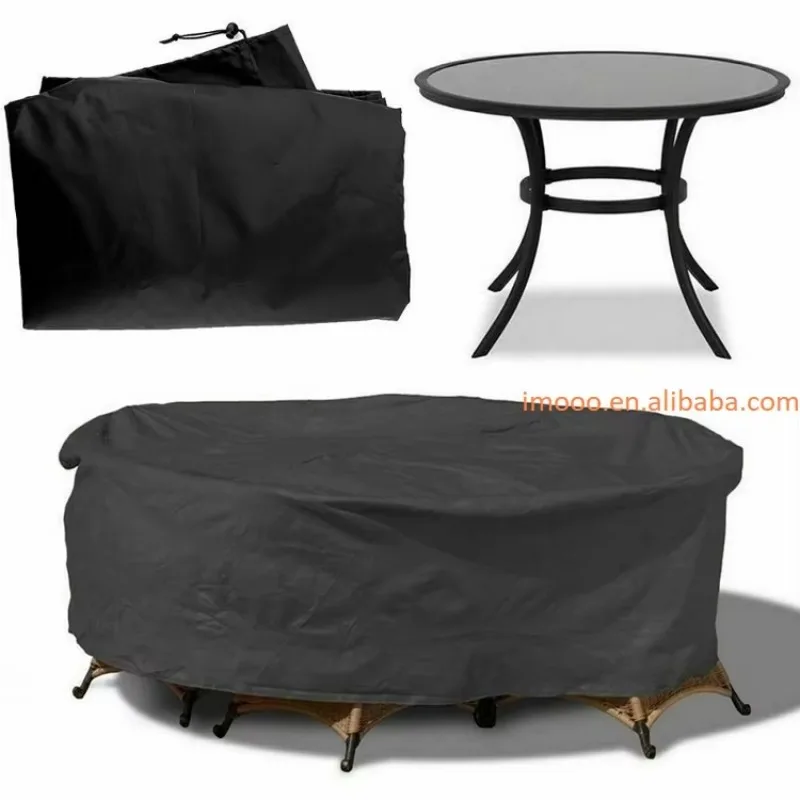 

Manufacturer's price Round waterproof furniture set Table and chair set Outdoor garden patio Large household multi-functional du