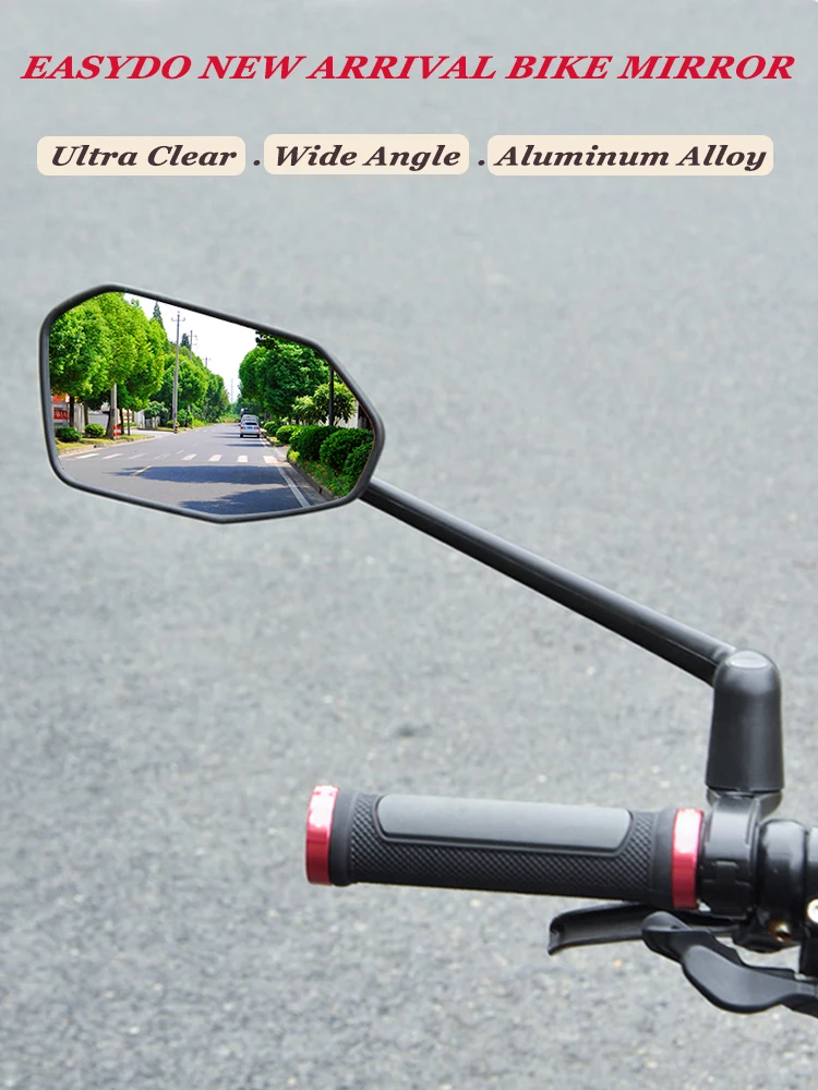 AliExpress Easydo EasyDo Bike Mirror Electric Bike Handlebar Rearview Mirror with 360 Rotatable bike Extended Mirror Arm for Road Mountain Cycling