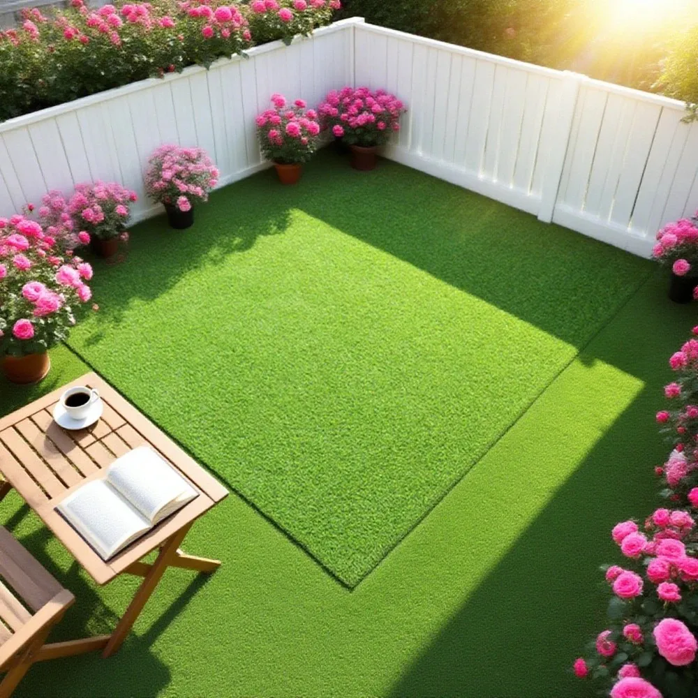 halloween green artificial grass carpet, density synthetic turf mat with drainage holes and rubber backing, suitable for indoor
