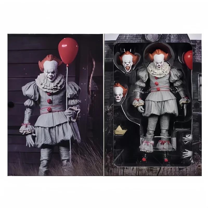 

18 см аниме-фигурка Стивен Кинг Deluxe Edition Pennywise, экшн-фигурка, статуя, коллекция, украшения, модель из ПВХ, кукла, подарочные игрушки