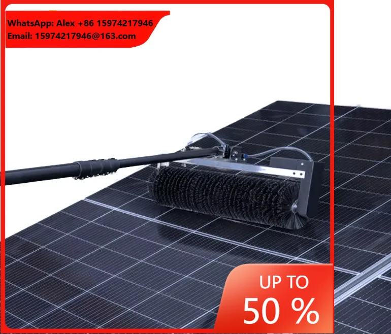 Ready To Ship Solar Panel Cleaning Machine Single Double Head 3.5m 5.5m 7.5m Telescopic Rod For Efficient Solar Panel Cleaning