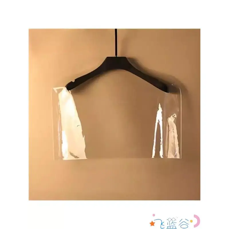 

Shoulder Protector Women's Half-length Coat Hanger Cover Dust-proof Transparent Storage Organizer for Sweater Fly Blue Valley