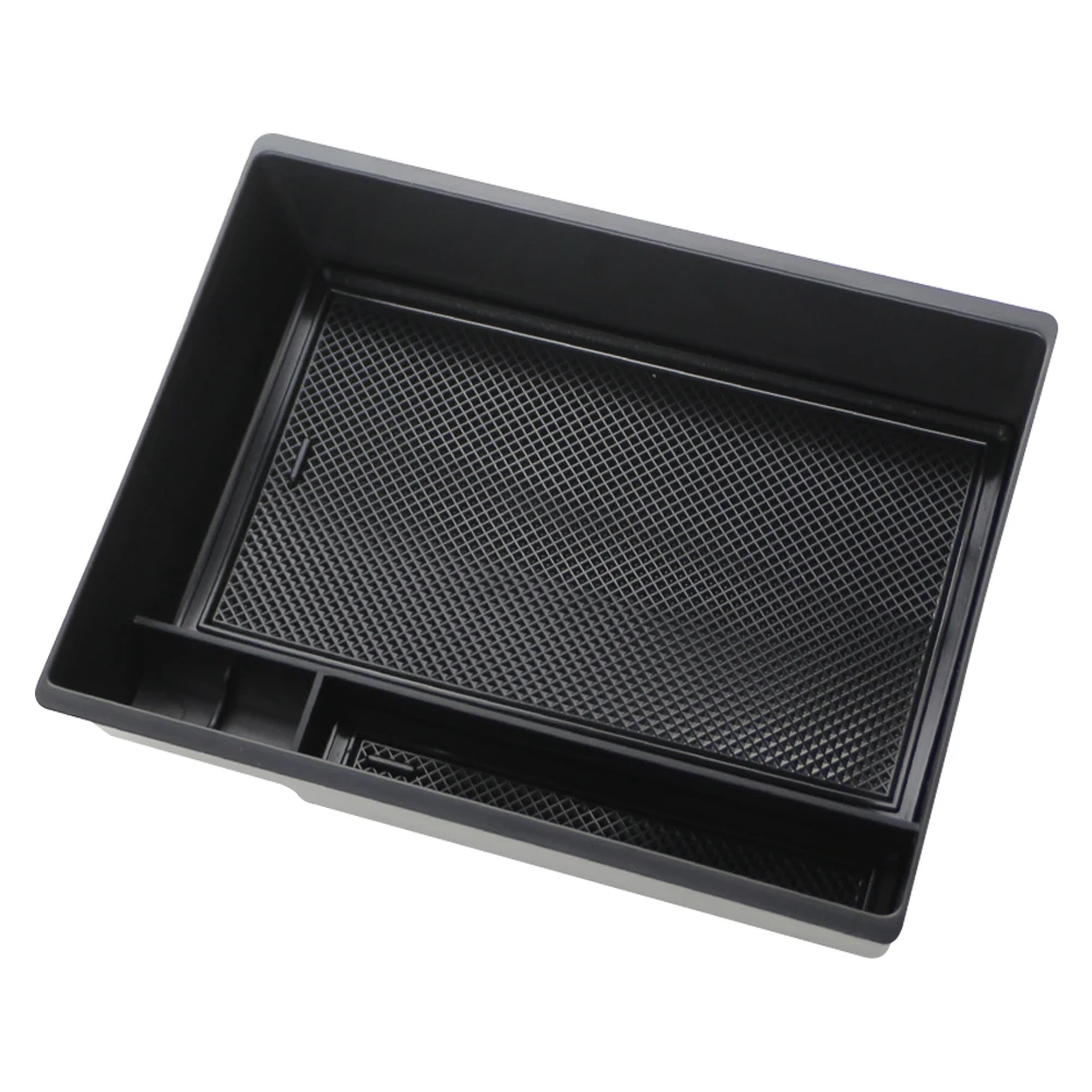 For Isuzu D-Max DMAX 2024 MUX Car Center Console Organizer Tray Interior Armrest Insert Secondary Storage Box Black