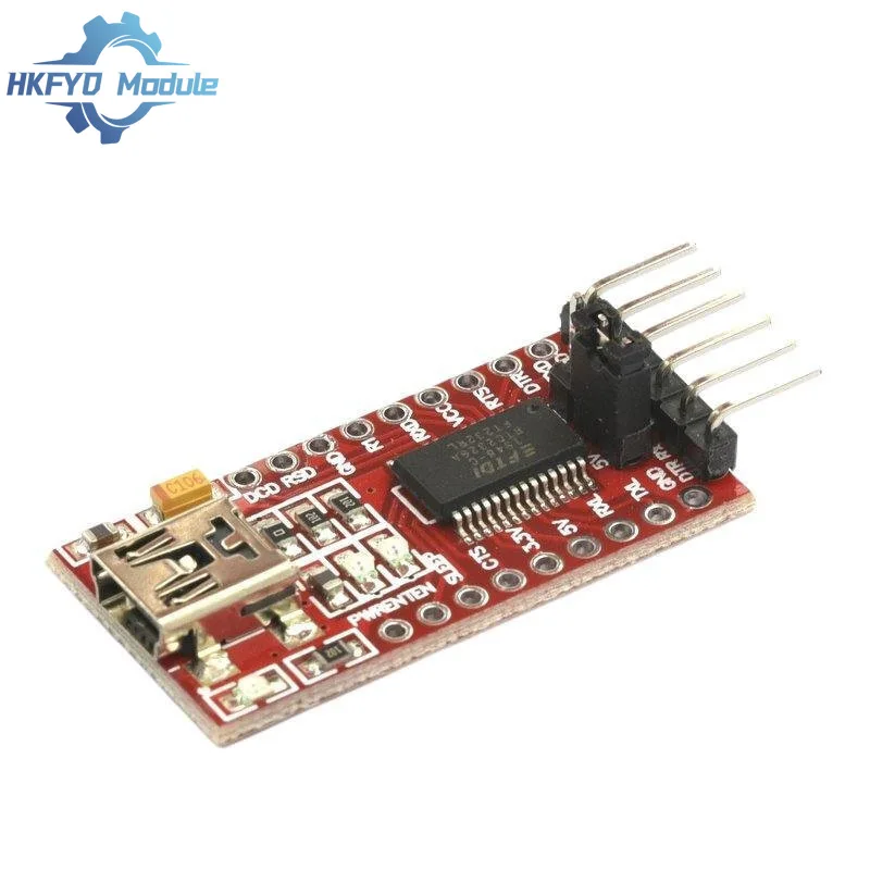 อะแดปเตอร์ FT232RL FTDI USB 3.3V 5.5V to TTL อนุกรมโมดูลอะแดปเตอร์ FT232 mini USB เป็น TTL 232