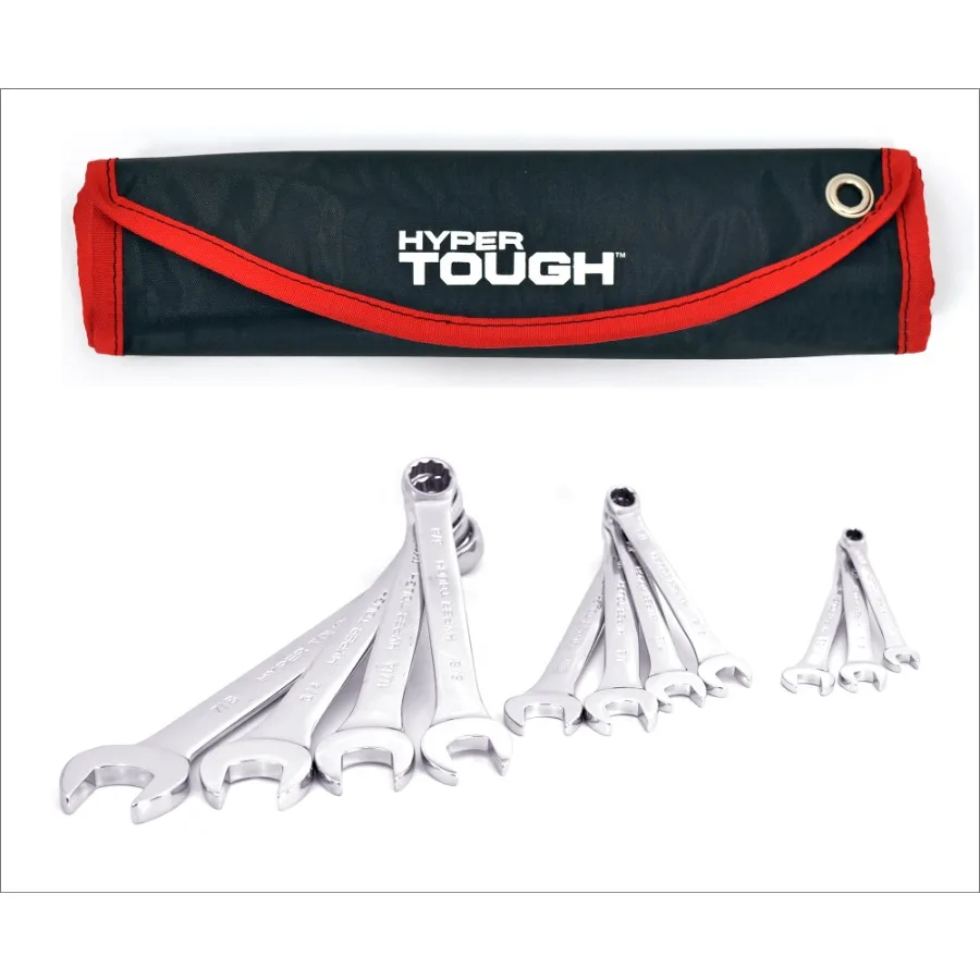 

11-Piece SAE Combination Wrench Tool Set for Automotive Repair and Mechanical Maintenance High-Quality Alloy Steel Construction