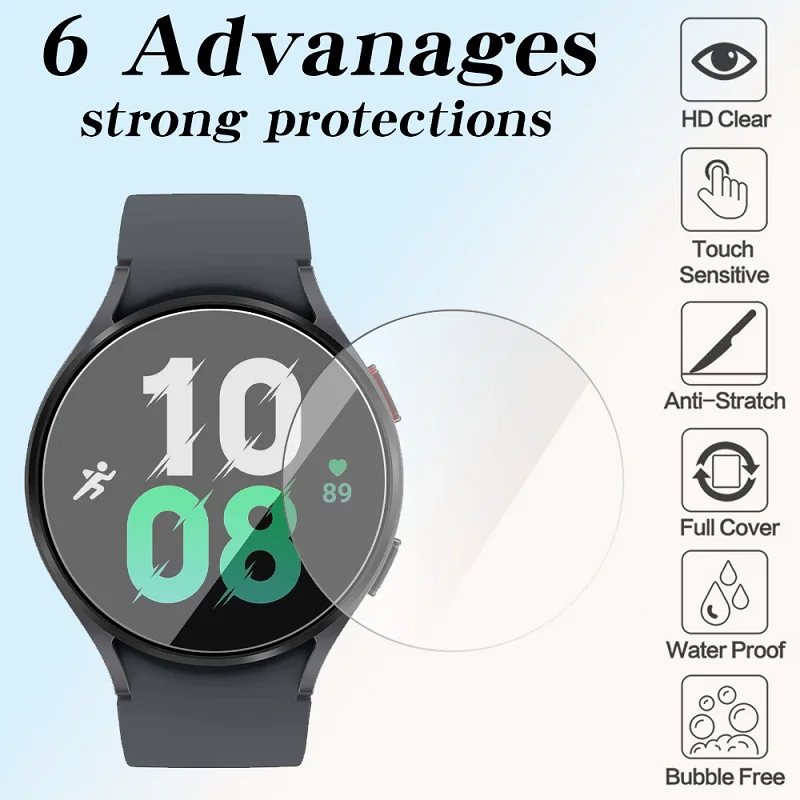 Защитное стекло для Samsung Galaxy Watch 5 44 мм 40 мм, Защитная пленка для экрана для Samsung Galaxy Watch 5 Pro