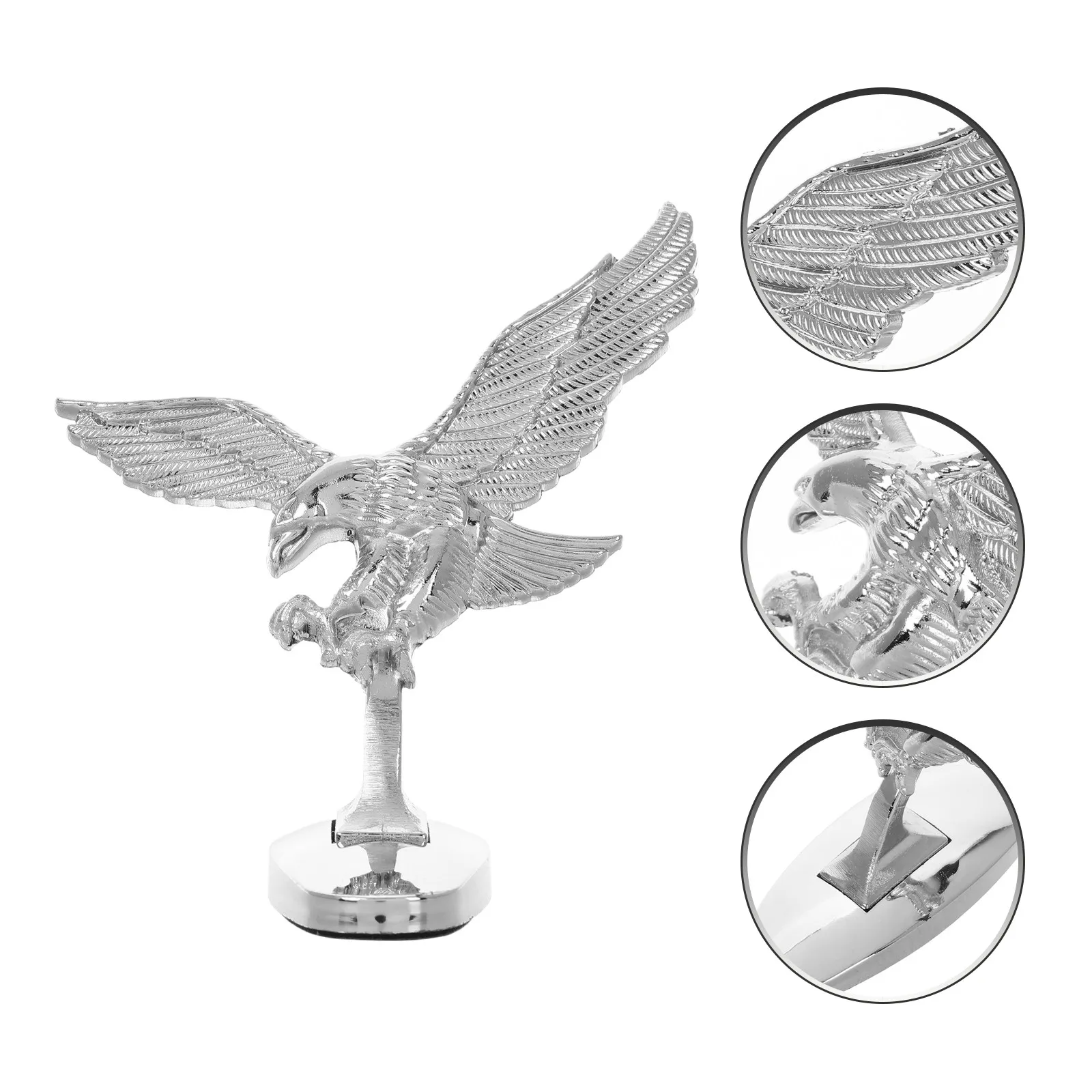 

Универсальный 3D-значок Eagle для капота автомобиля, металлическое украшение для декора, улучшенный дизайн для большинства автомобилей