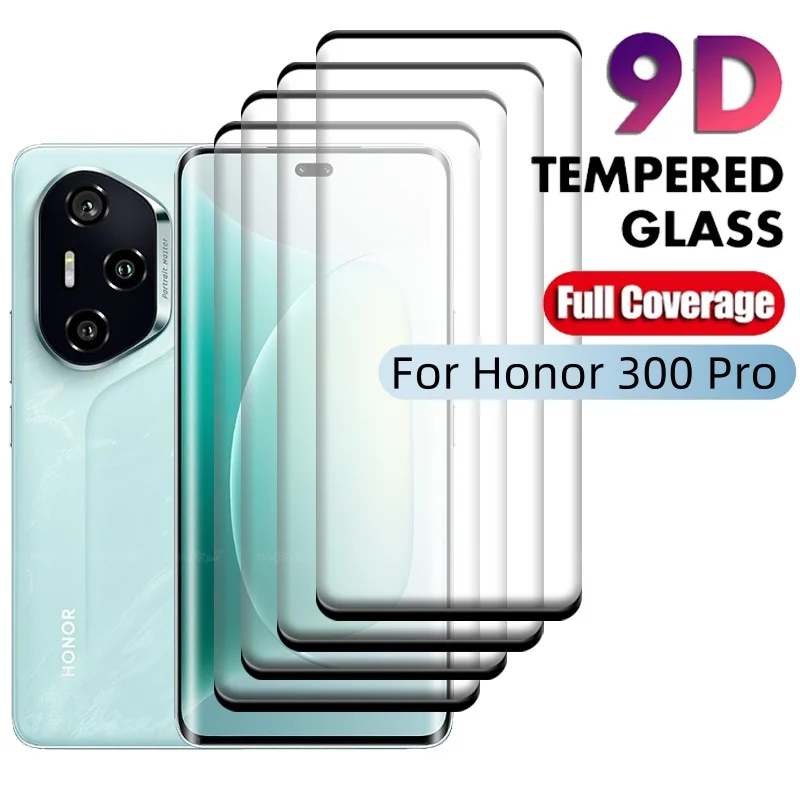 1/2/3/4 шт. для Honor 300 Pro Glass Honor 300 Pro Защитное закаленное стекло 9H изогнутая крышка Защитная пленка для экрана Huawei Honor 300 Pro