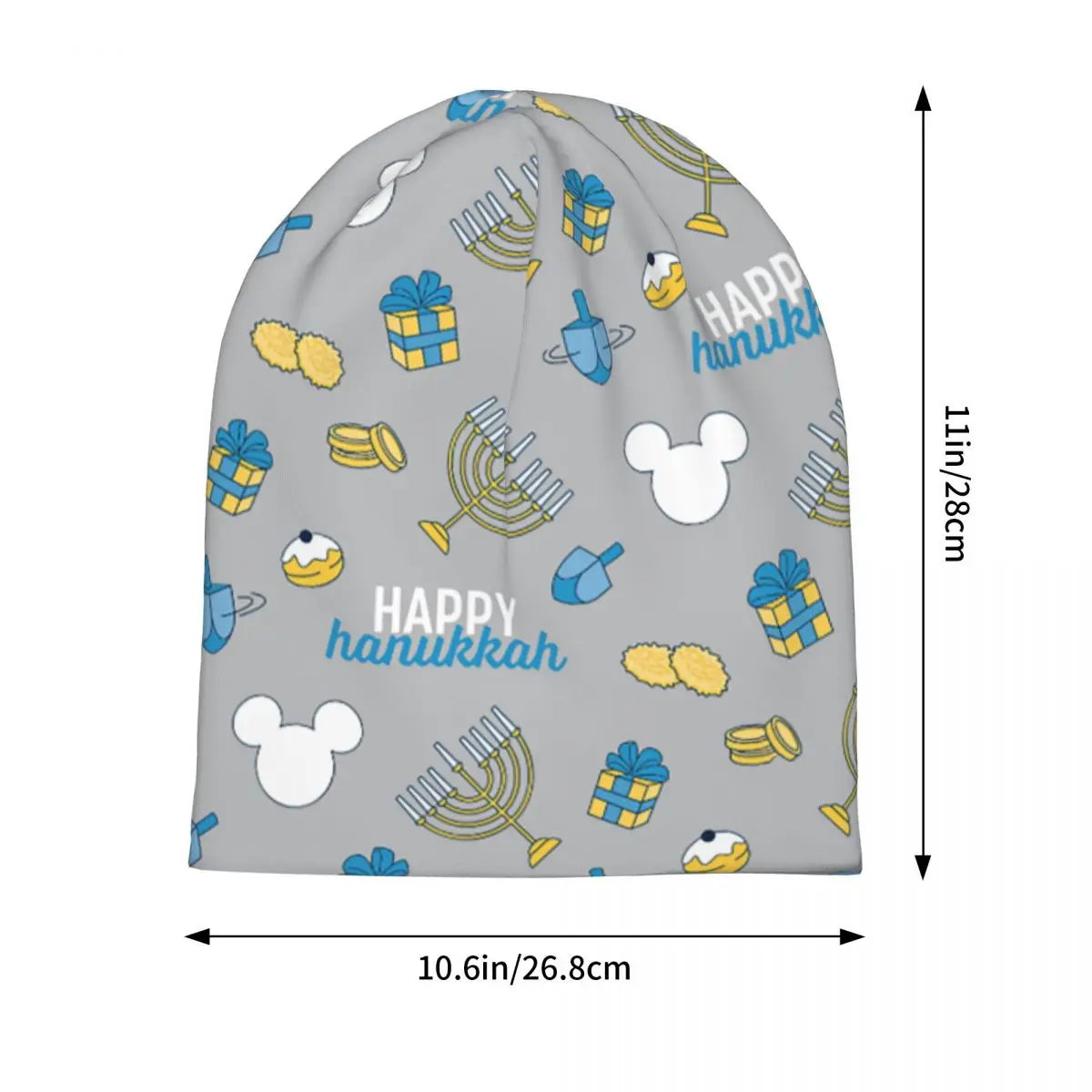 قبعات ميكي ماوس هابي هانوكا بونيه رائعة للاستخدام الخارجي قبعات سكوليز بيني للجنسين قبعة مرنة حرارية دافئة