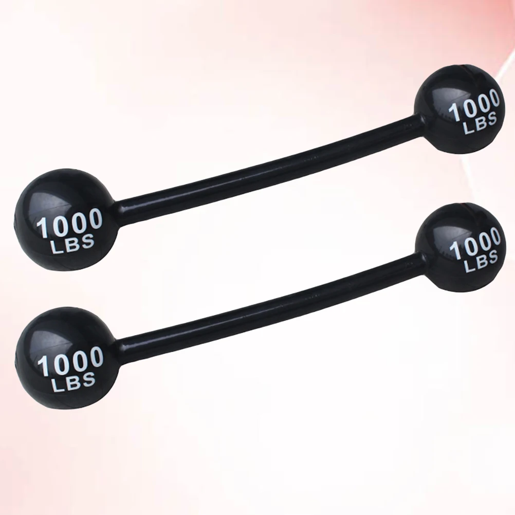 2 Stuks Kinder Barbell Opblaasbare Verdikking PVC Sport Speeltoestel voor Kids Party Carnaval Rollenspel Accessoires Game