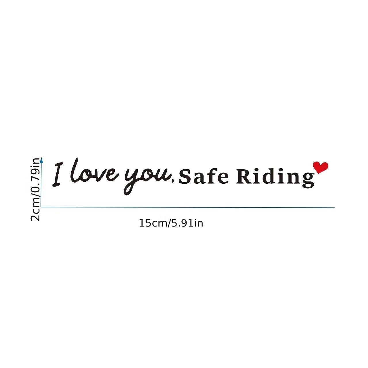 1/4PCS I Love You Ride Safe Bike Sticker Waterproof Removable Vinyl Decal for Bicycle Frame Cycling Lovers Decoration