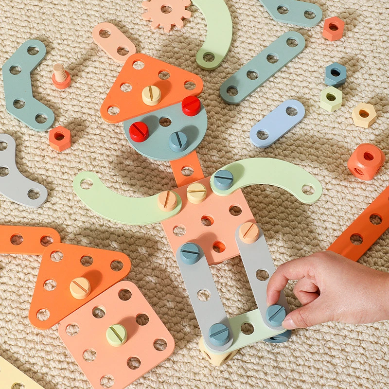 子供のためのモンテッソーリ木製修理ツールテーブル,ビルディングブロック,ミニチュアオブジェクト,十分なボードゲーム,教育玩具,クリスマスプレゼント