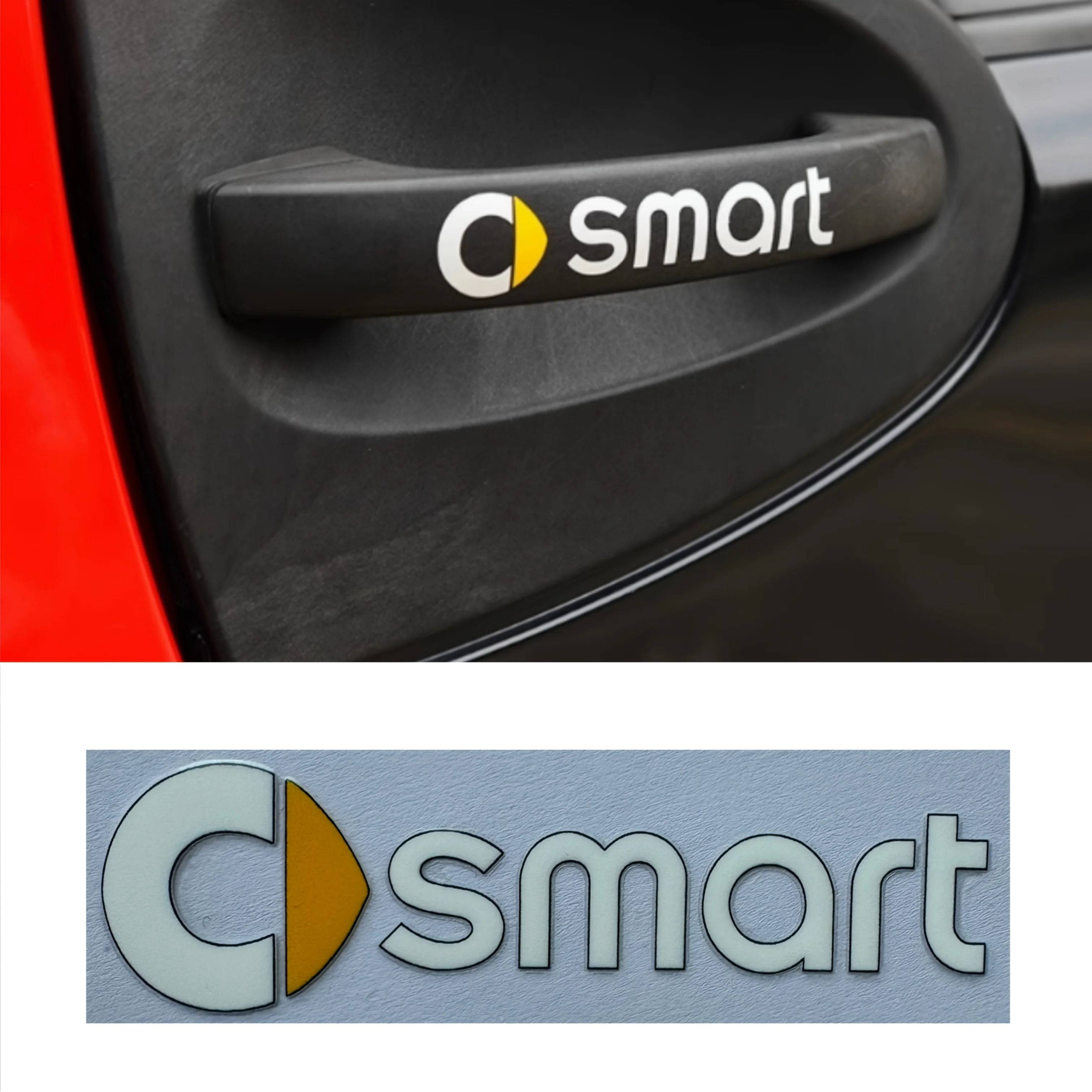 2 naklejki emblematy samochodowe do Benz Smart Fortwo 451 450 453 Forfour akcesoria