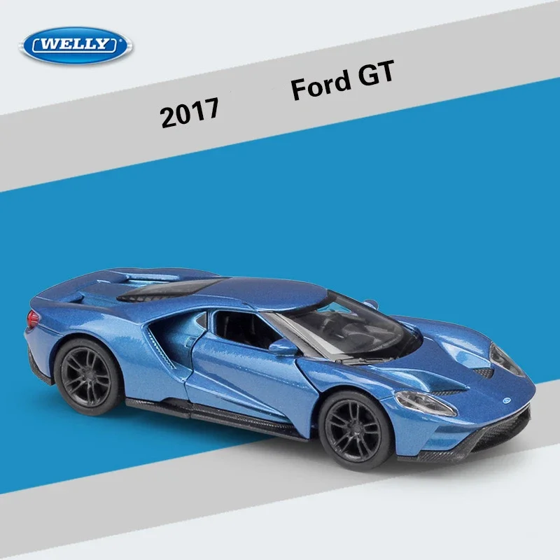 

Модель спортивного автомобиля WELLY 1:36 FORD 2017 GT из сплава, подходит для детских игрушек и коллекций