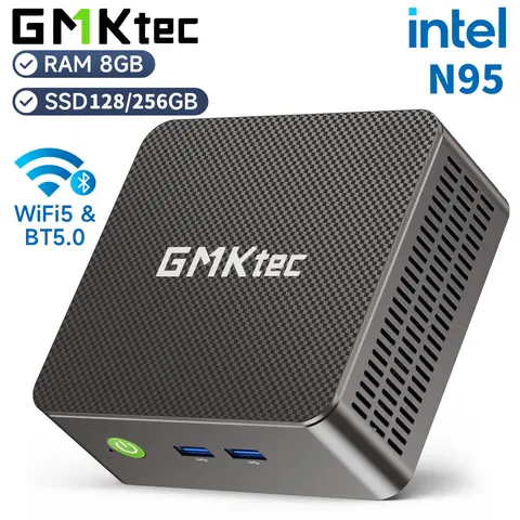 GMKtec G3S Mini PC Intel Alder Lake N95 Windows 11 Pro Mini PC 8GB DDR4 128/256GB PCIe M.2 SSD WiFi 5 BT5.0 Desktop Computer