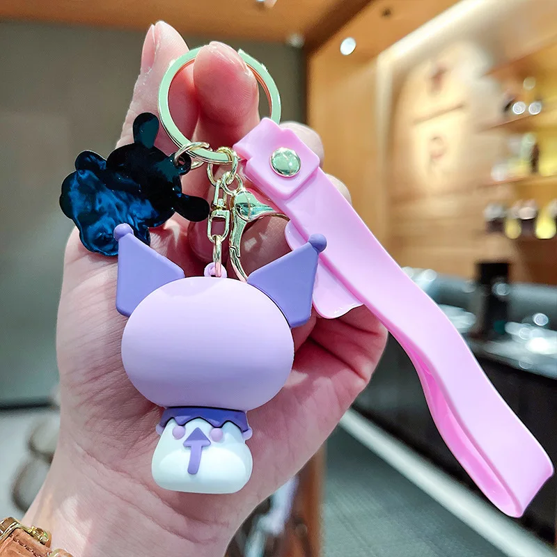 Cute Kuromi Keychain Cartoon Cinnamoroll Little Twin Stars Key Ring Pendant Anime Peripheral Doll Charm Toy Gift for Children