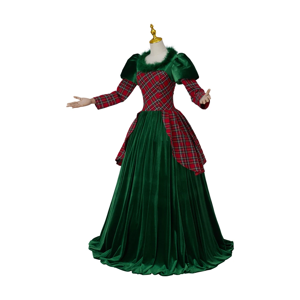 Vrouwen Tartan Jurk Schotse Jurk Rode Iers Tartan Trouwjurk Kerstfeest Kostuum Tartan Kerst Fancy Jurk Outfits