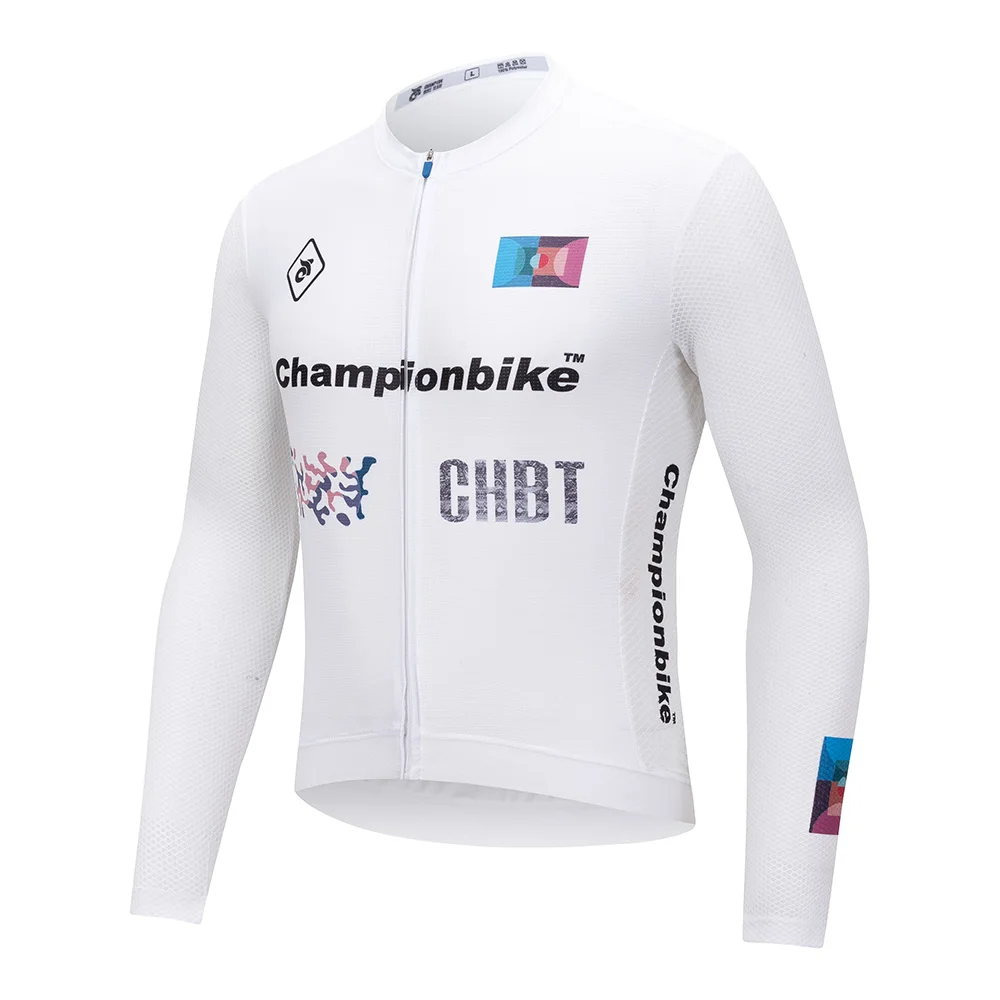 

2026 Champion Cycling Jersey Long Sleeve Pro Team Jersey MTB Road Bike Clothing Maillot Ciclismo Hombre Breathable Bicycle Shirt