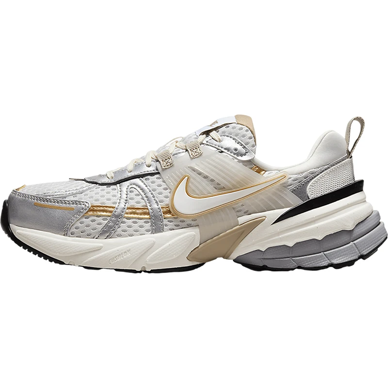 حذاء الجري Nike Official Authentic V2K Run للرجال والنساء ذو الرقبة المنخفضة المتينة HJ7245-100