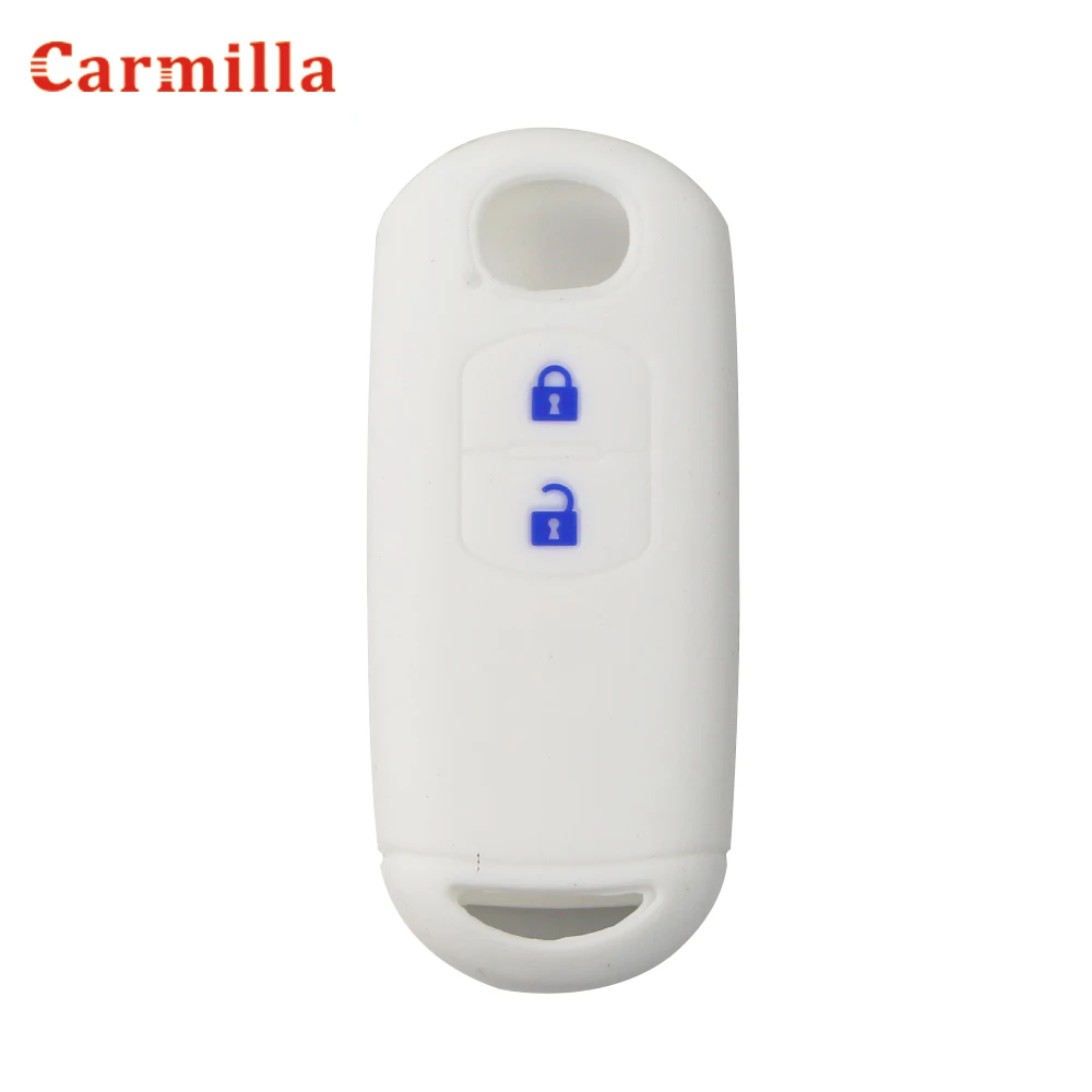 Silicone Car Remote Key Case Cover for Mazda 2 3 6 Axela Atenza CX-3 CX-5 CX5 CX-7 CX-9 2014 2015 2016 2017 2018 Smart 2 Buttons