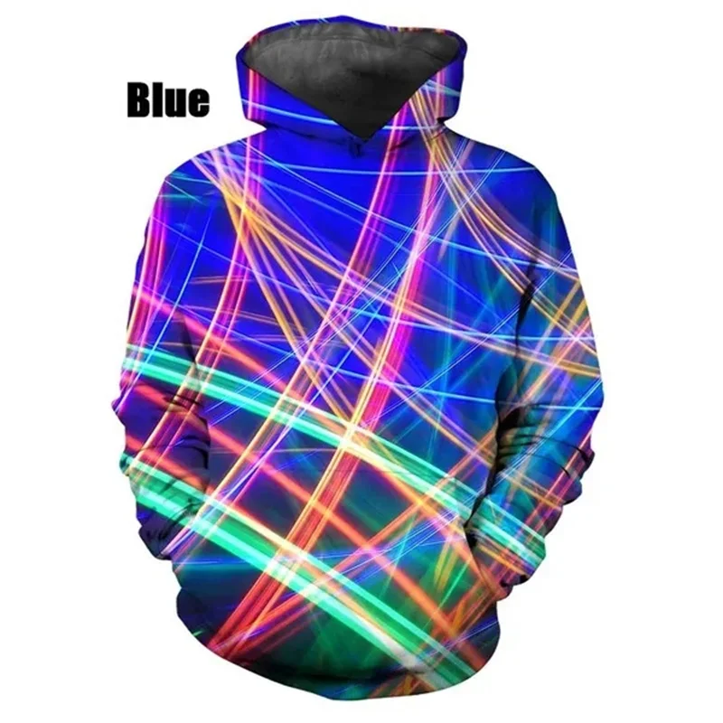 

New 3D Colorful Lines Printed Pop Hoodies For Men Children Fashion Streetwear Hooded Sweatshirts Women Harajuku Pullovers Hoodie