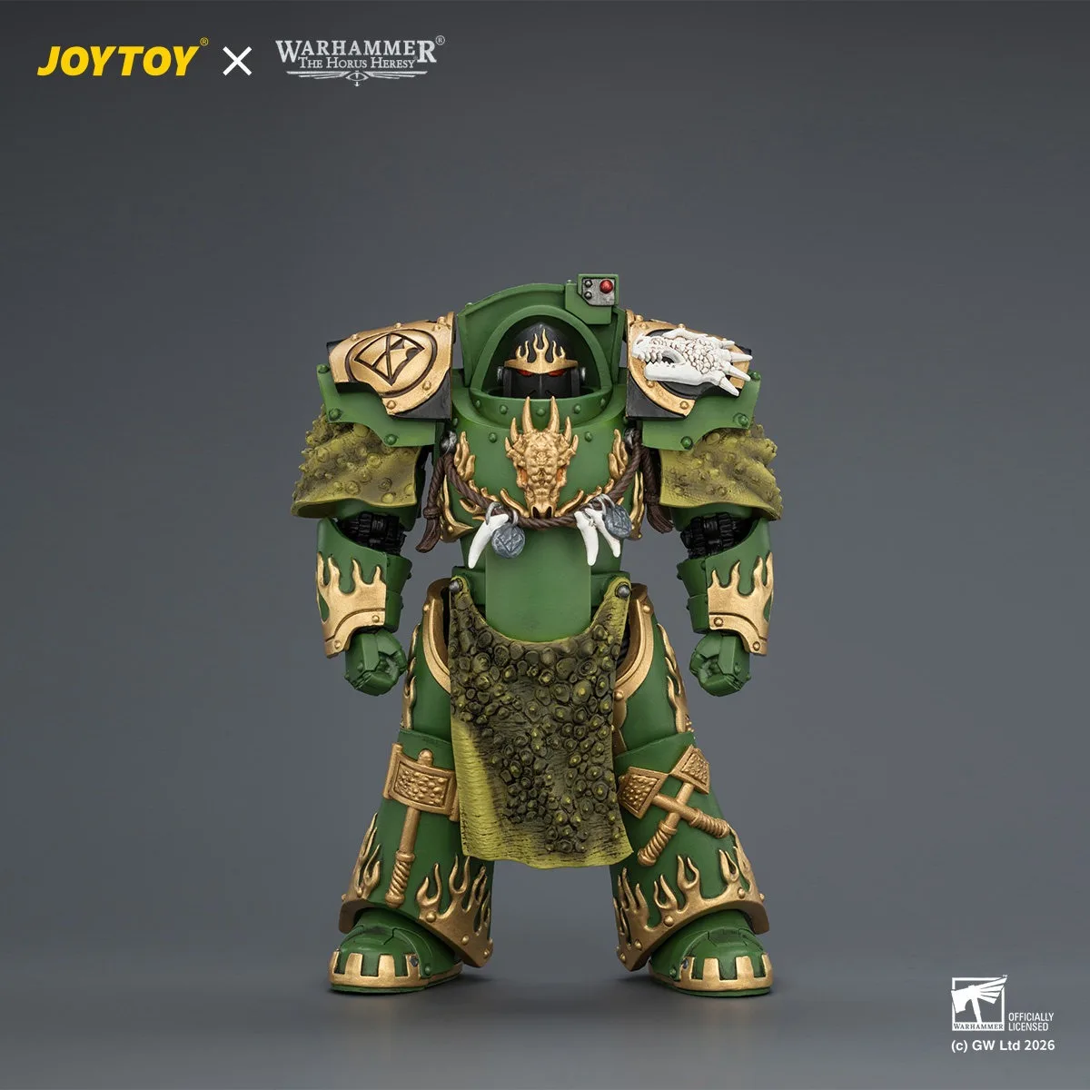 【Accessories】JOYTOY Warhammer 1/18 Action Figures Salamanders Firedrake Terminator 1 with Dragonscale Storm Shield Model Toy view 2