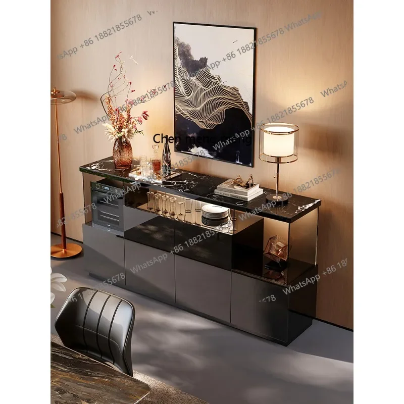 

Solid wood porch locker, living room storage against the wall, new minimalist tea cabinet