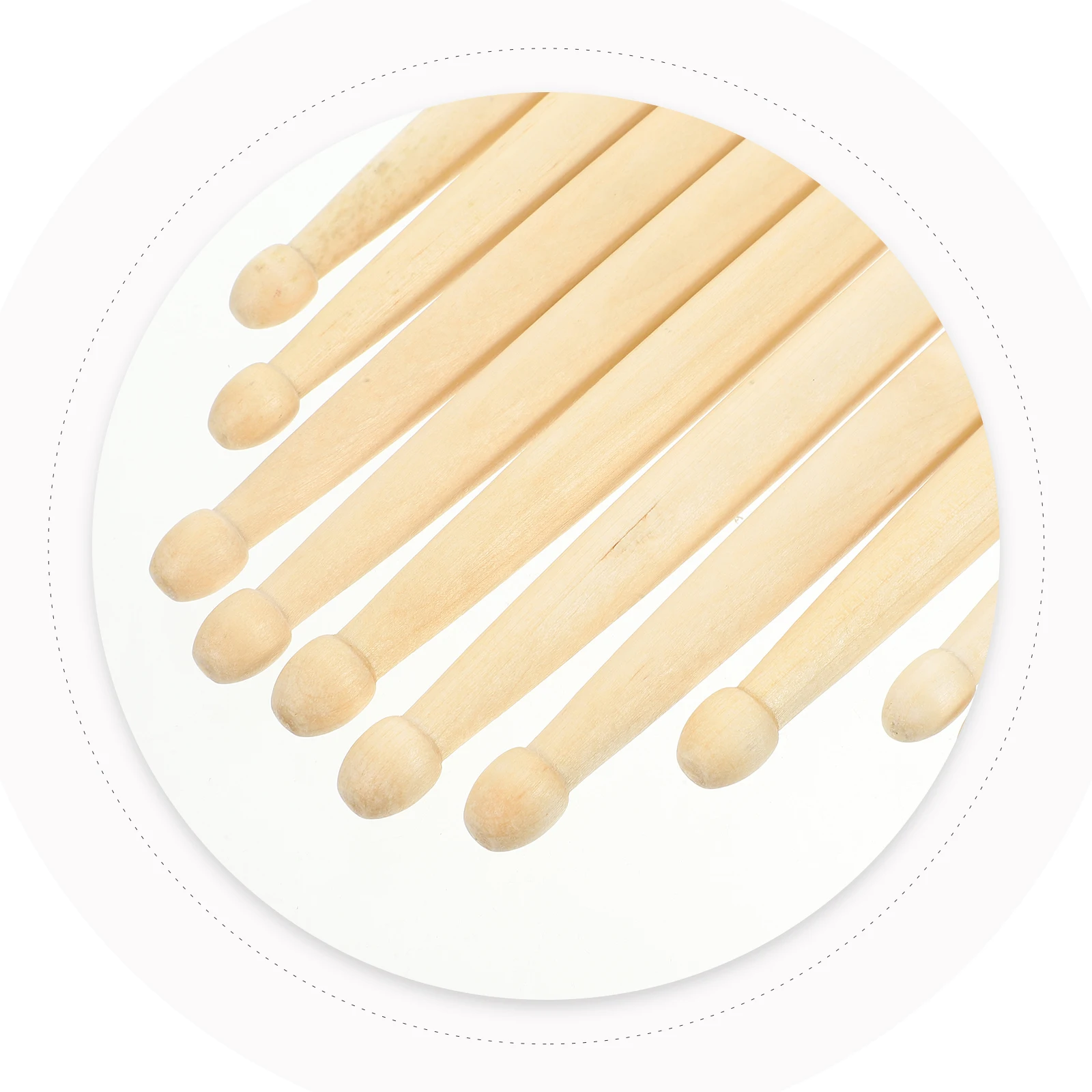 

5Pairs Solid Maple Drumsticks Long Lasting Use Anti Slip Coating Colorful Options for Various Percussion Instruments