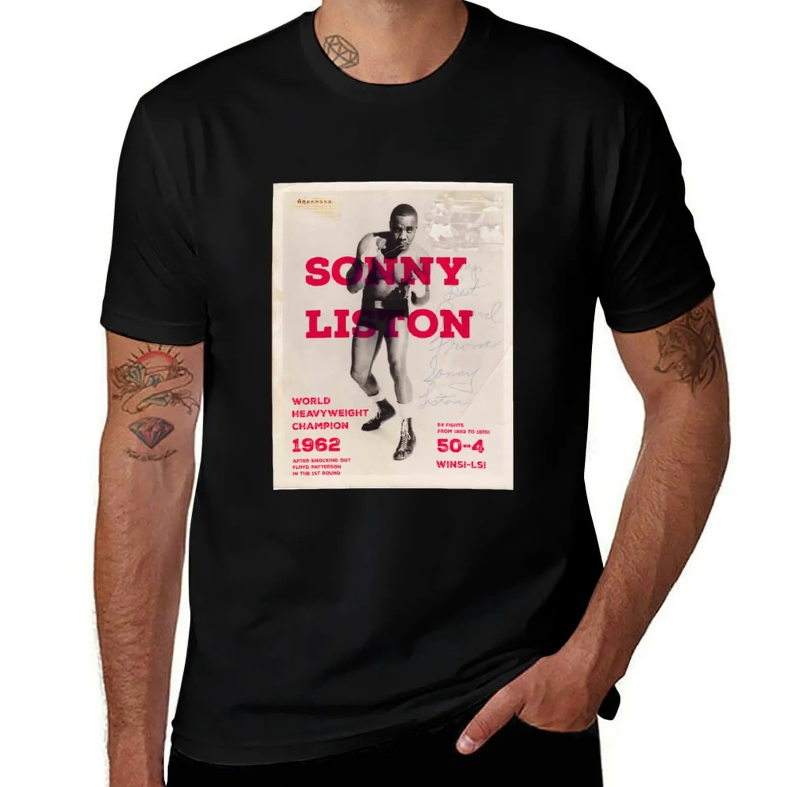 

Sonny Liston T-Shirt t shirts for man cotton anime t shirts for man T-Shirt