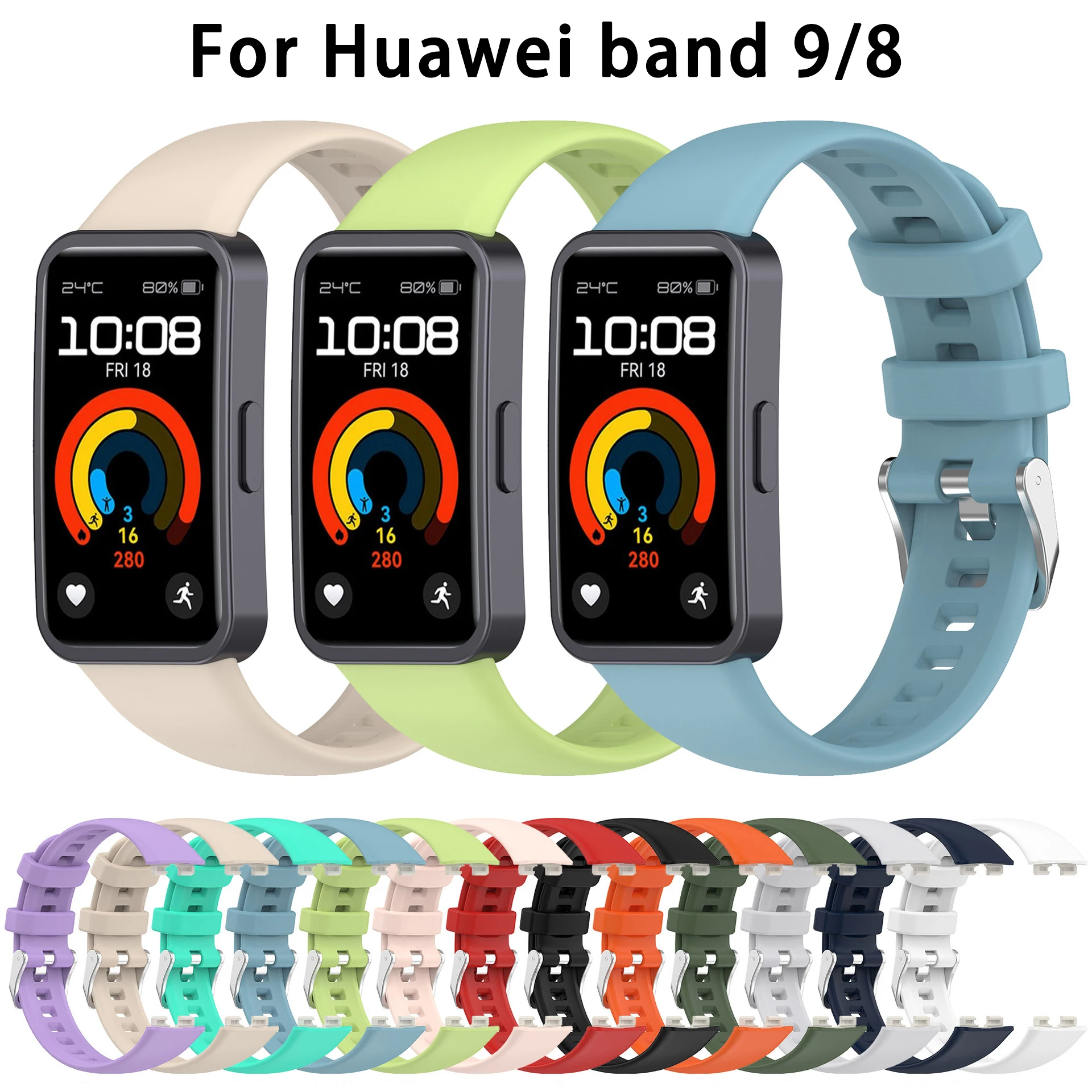 

Silicone Strap For Huawei Band 9 8 correa Accessories SmartWatch Replacement Sport bracelet Huawei Band 8NFC 9NFC Wristband