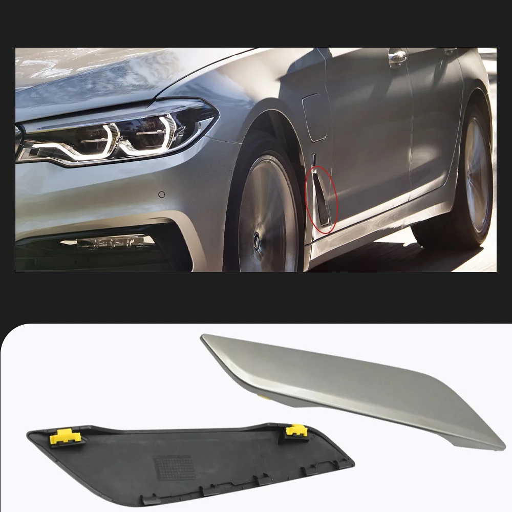 

For BMW G30 G31 G38 5 Series 2017-2023 2Pcs Car Front Side Fender Air ​Vents Trim Outlet Cover 51747439013, 51747439014