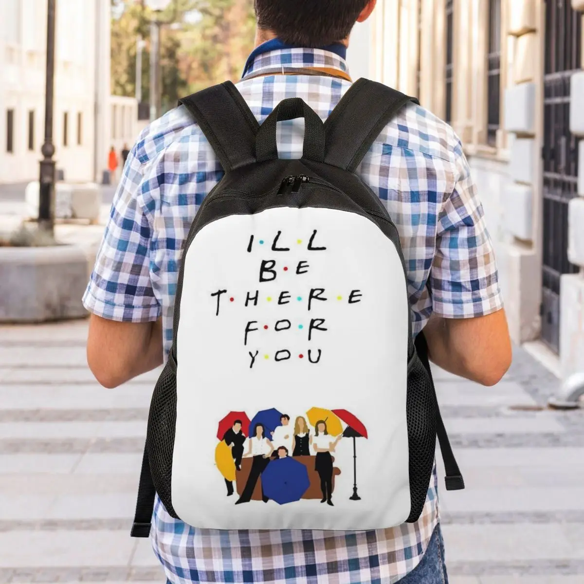 Friend TV Show Backpack Student Boys Girls BookBag School Bag Computer Shoulder Bags
