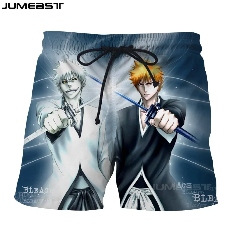 

Jumeast Men Women 3D Cartoon Anime Bleach Oversized Streetwear Board Shorts Fashion Summer Beach Casual Sweatpants Short Pants