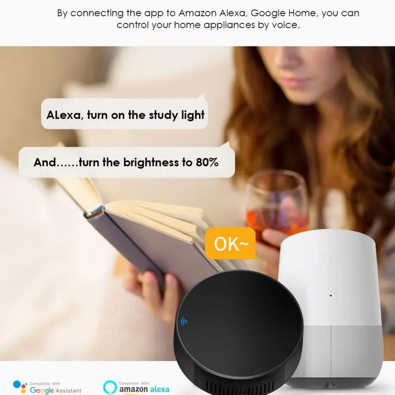 투야 와이파이 스마트 IR 리모컨 스마트 라이프 앱, TV DVD AUD AC 원격 교체, 알렉사 구글 홈 스마트 홈 자동화 작동