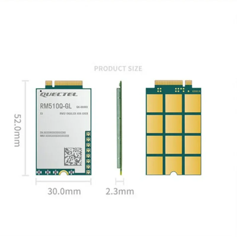 Nuovo modulo Quectel RM510Q-GL 5G sub-6GHz mmWave M.2 versione globale MIMO exim integrato