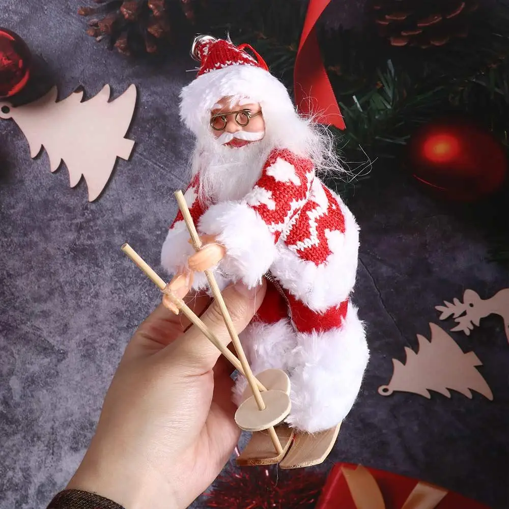 Home Table Decor Xmas Tree Drop Ornaments  Gift N1N Santa Figure Santa Claus Doll Christmas Decorations Hanging Pendants