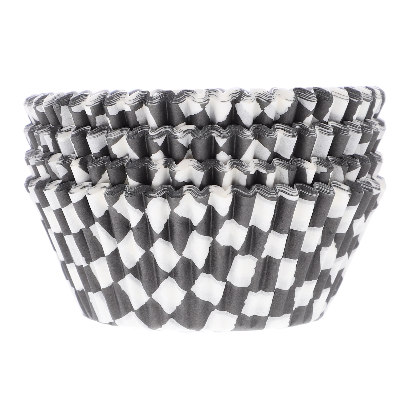 

100 Pcs Baking Cake Paper Cups Black White Pattern Oil Resistant Chocolate Muffin Liners Cupcake Wrappers Party Dessert Holiday