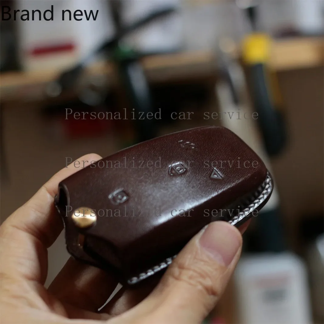 

For Mercedes-Benz E C S G-class AMG GLS GLE Handmade Custom Leather Key Cover Advanced Sense Protective Case